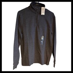NWT American Eagle Outfitters LS French Rib Quarter Zip Pullover Medium